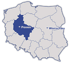 Lage der Wojewodschaft Wielkopolska in Polen